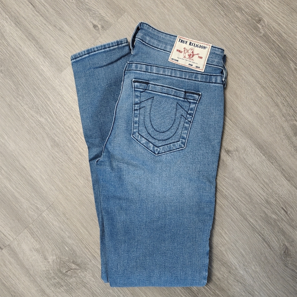 Halle Mid Rise Super Skinny True Religion Jeans - Picture 4 of 11